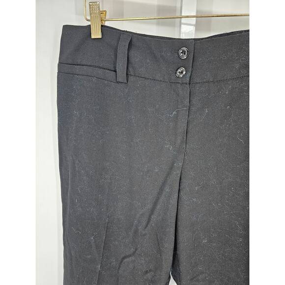 T. B. A. Women's Mid Rise Button Closer Flat Pockets Black Casual Pant Size 11 - Picture 2 of 5